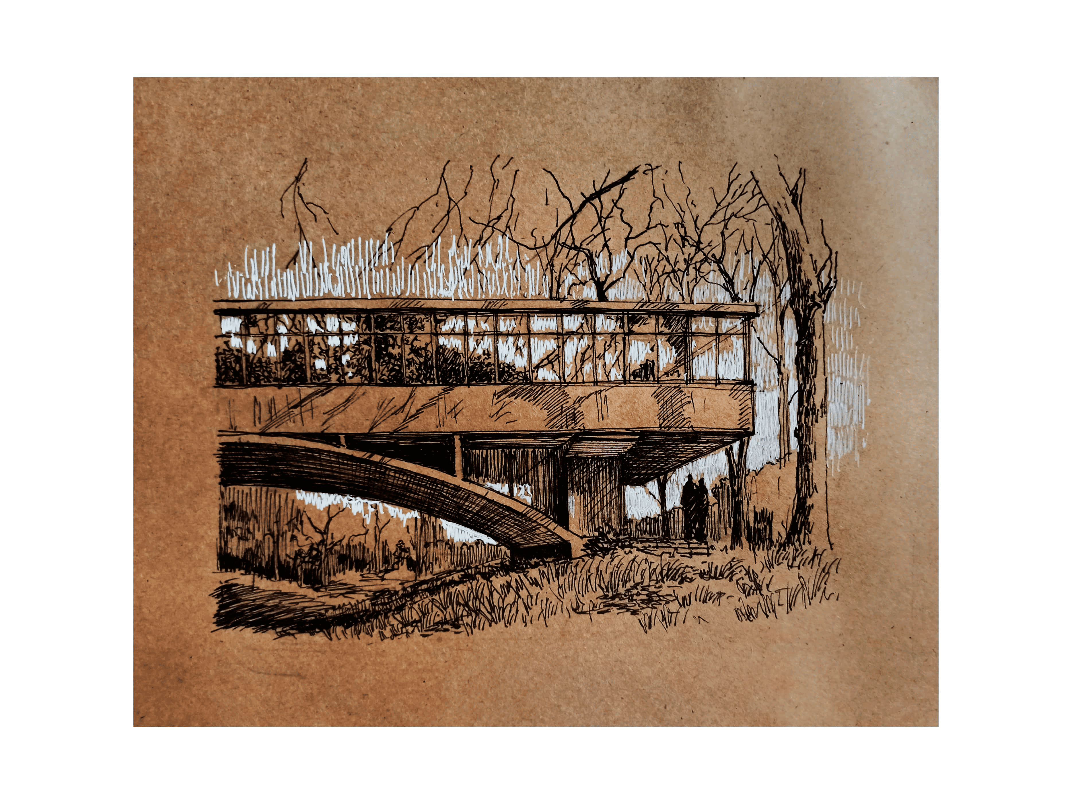  dibujo casa del puente